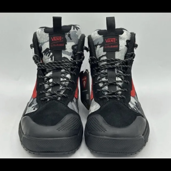 New Vans UltraRange Exo Hi MTE-2 Arctic Camo Black Red Primaloft Boot - Picture 2 of 10